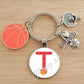 Basketball Initials A-Z, Basketball Lover  Gift Jewelry Jewelry Gift Keychain