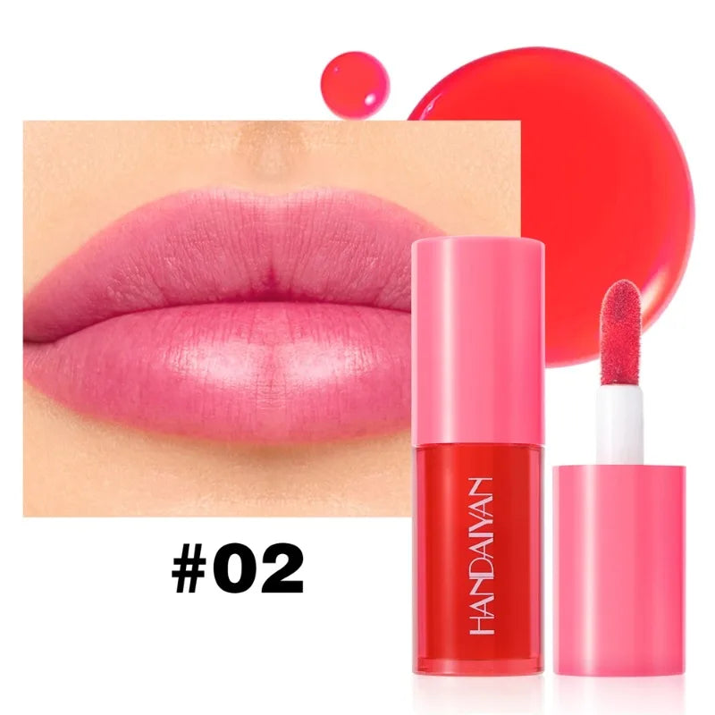 5 Colors Long-lasting Lip Dyeing Waterproof High Pigmented Lightening Textures Moisturizing Non-stick Cup Lip Tint Stain Makeup