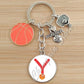 Basketball Initials A-Z, Basketball Lover  Gift Jewelry Jewelry Gift Keychain