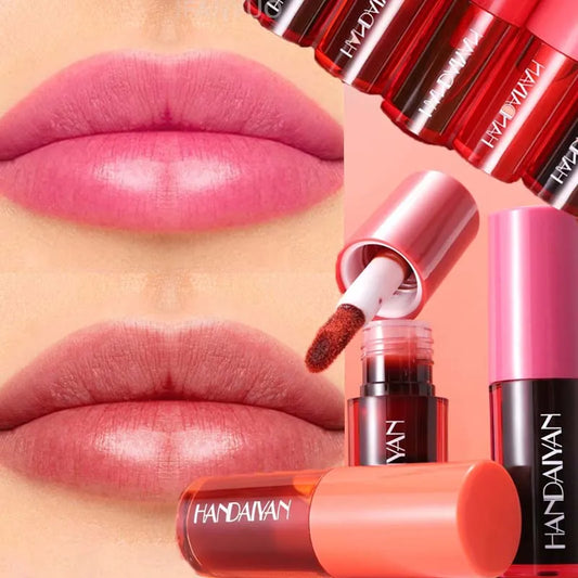 5 Colors Long-lasting Lip Dyeing Waterproof High Pigmented Lightening Textures Moisturizing Non-stick Cup Lip Tint Stain Makeup