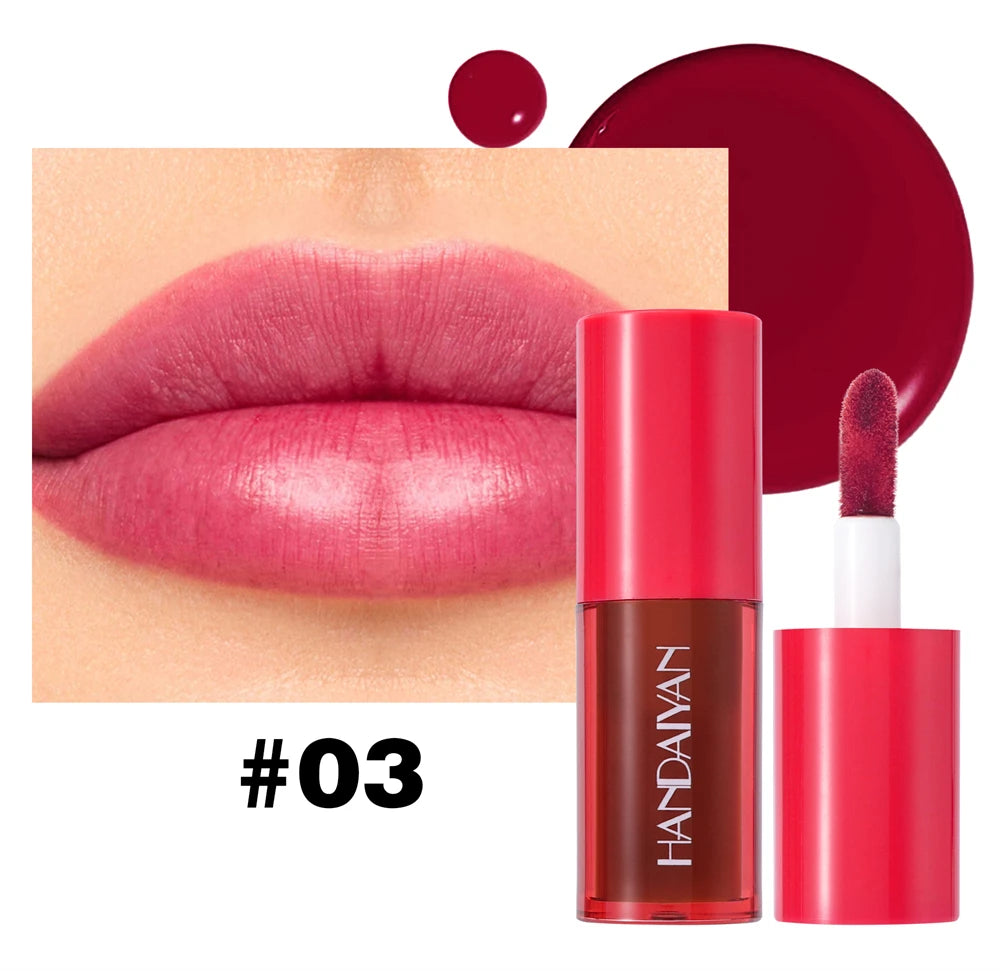 5 Colors Long-lasting Lip Dyeing Waterproof High Pigmented Lightening Textures Moisturizing Non-stick Cup Lip Tint Stain Makeup