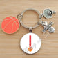 Basketball Initials A-Z, Basketball Lover  Gift Jewelry Jewelry Gift Keychain