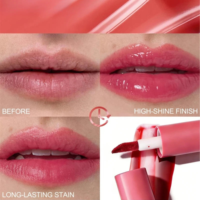 5 Colors Long-lasting Lip Dyeing Waterproof High Pigmented Lightening Textures Moisturizing Non-stick Cup Lip Tint Stain Makeup