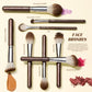 Jessup Makeup Brushes Set 15/25pcs Premium Synthetic Brown Make up Brushes Foundation Eyeshadow Concealer Blush Eyeliner, T511