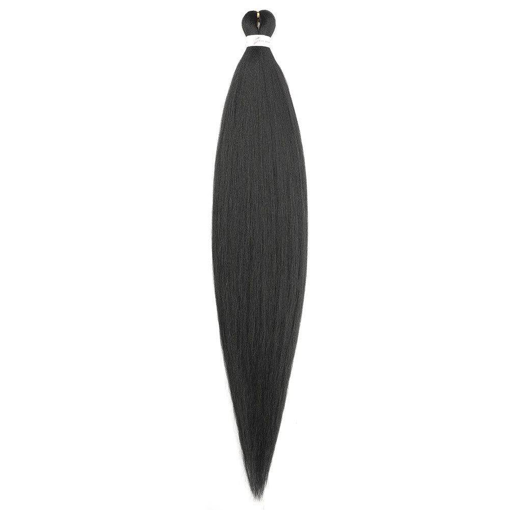 36Inch Pre-stretched Braids Hair Professional Itch Free Hot Water Setting Synthetic Fiber Ombre Yaki  Braid Hair Extensions