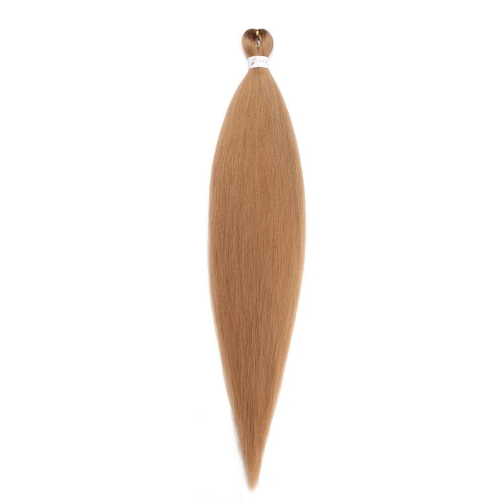 36Inch Pre-stretched Braids Hair Professional Itch Free Hot Water Setting Synthetic Fiber Ombre Yaki  Braid Hair Extensions