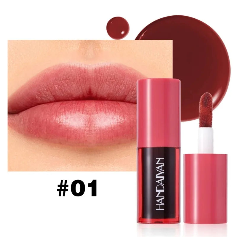 5 Colors Long-lasting Lip Dyeing Waterproof High Pigmented Lightening Textures Moisturizing Non-stick Cup Lip Tint Stain Makeup