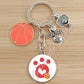 Basketball Initials A-Z, Basketball Lover  Gift Jewelry Jewelry Gift Keychain