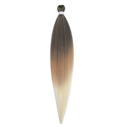 36Inch Pre-stretched Braids Hair Professional Itch Free Hot Water Setting Synthetic Fiber Ombre Yaki  Braid Hair Extensions