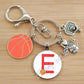 Basketball Initials A-Z, Basketball Lover  Gift Jewelry Jewelry Gift Keychain