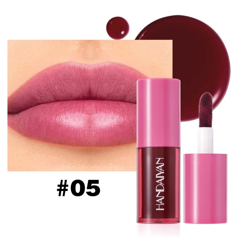 5 Colors Long-lasting Lip Dyeing Waterproof High Pigmented Lightening Textures Moisturizing Non-stick Cup Lip Tint Stain Makeup