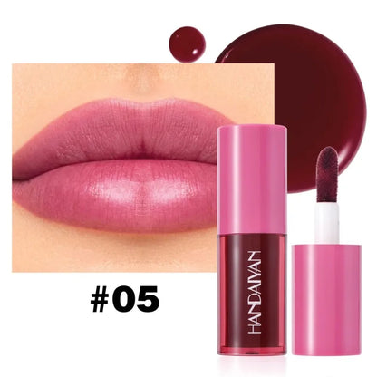 5 Colors Long-lasting Lip Dyeing Waterproof High Pigmented Lightening Textures Moisturizing Non-stick Cup Lip Tint Stain Makeup