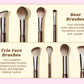 Jessup Makeup Brushes Set 15/25pcs Premium Synthetic Brown Make up Brushes Foundation Eyeshadow Concealer Blush Eyeliner, T511