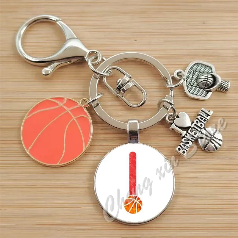 Basketball Initials A-Z, Basketball Lover  Gift Jewelry Jewelry Gift Keychain