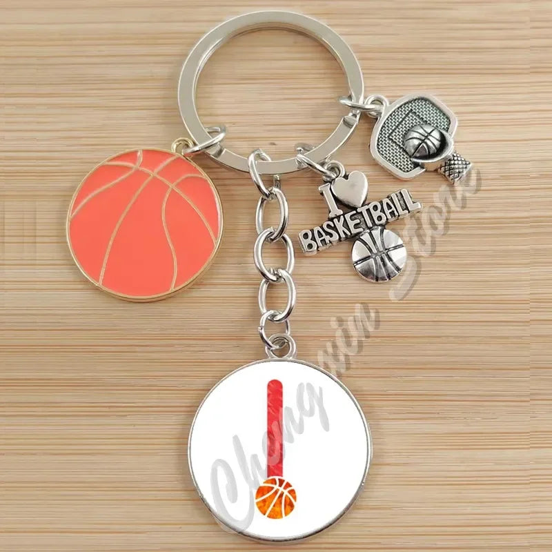 Basketball Initials A-Z, Basketball Lover  Gift Jewelry Jewelry Gift Keychain