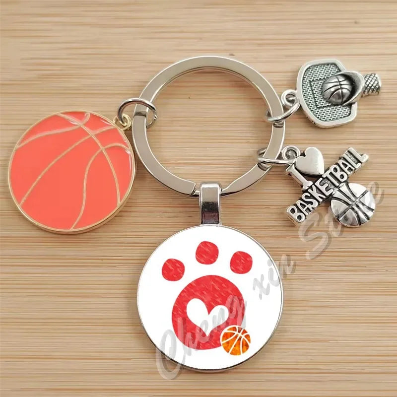 Basketball Initials A-Z, Basketball Lover  Gift Jewelry Jewelry Gift Keychain