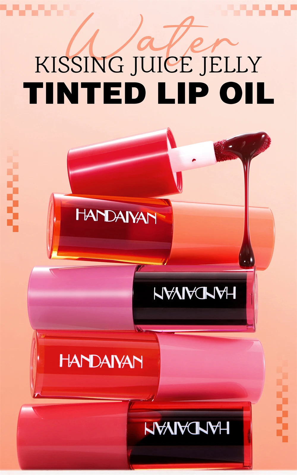 5 Colors Long-lasting Lip Dyeing Waterproof High Pigmented Lightening Textures Moisturizing Non-stick Cup Lip Tint Stain Makeup