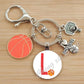 Basketball Initials A-Z, Basketball Lover  Gift Jewelry Jewelry Gift Keychain