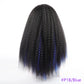 Long Puffy Kinky Curly Synthetic Wigs for Women Black Brown Blonde Synthetic Curly Hair Wigs 20 Inch Curly Synthetic Hair Wigs