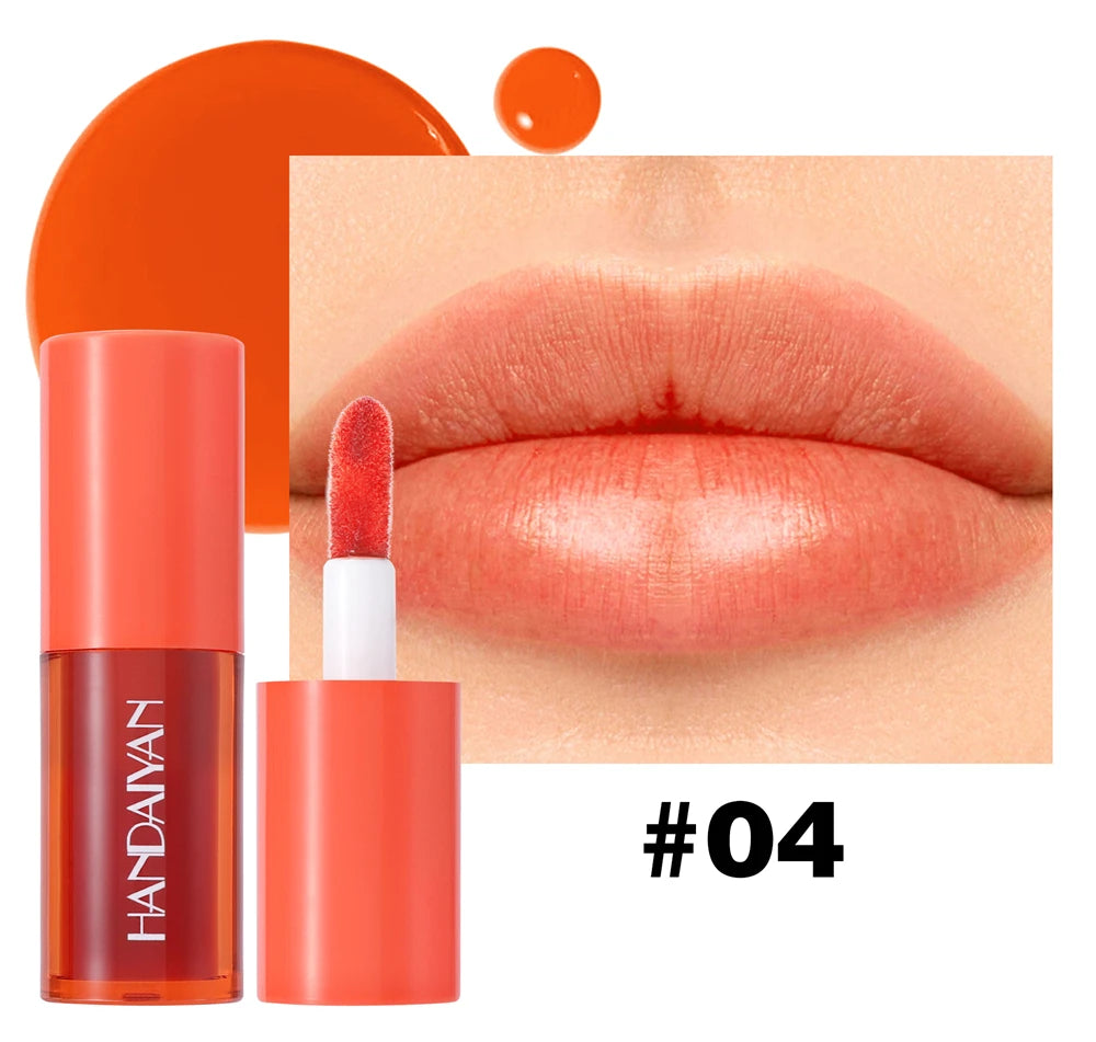 5 Colors Long-lasting Lip Dyeing Waterproof High Pigmented Lightening Textures Moisturizing Non-stick Cup Lip Tint Stain Makeup