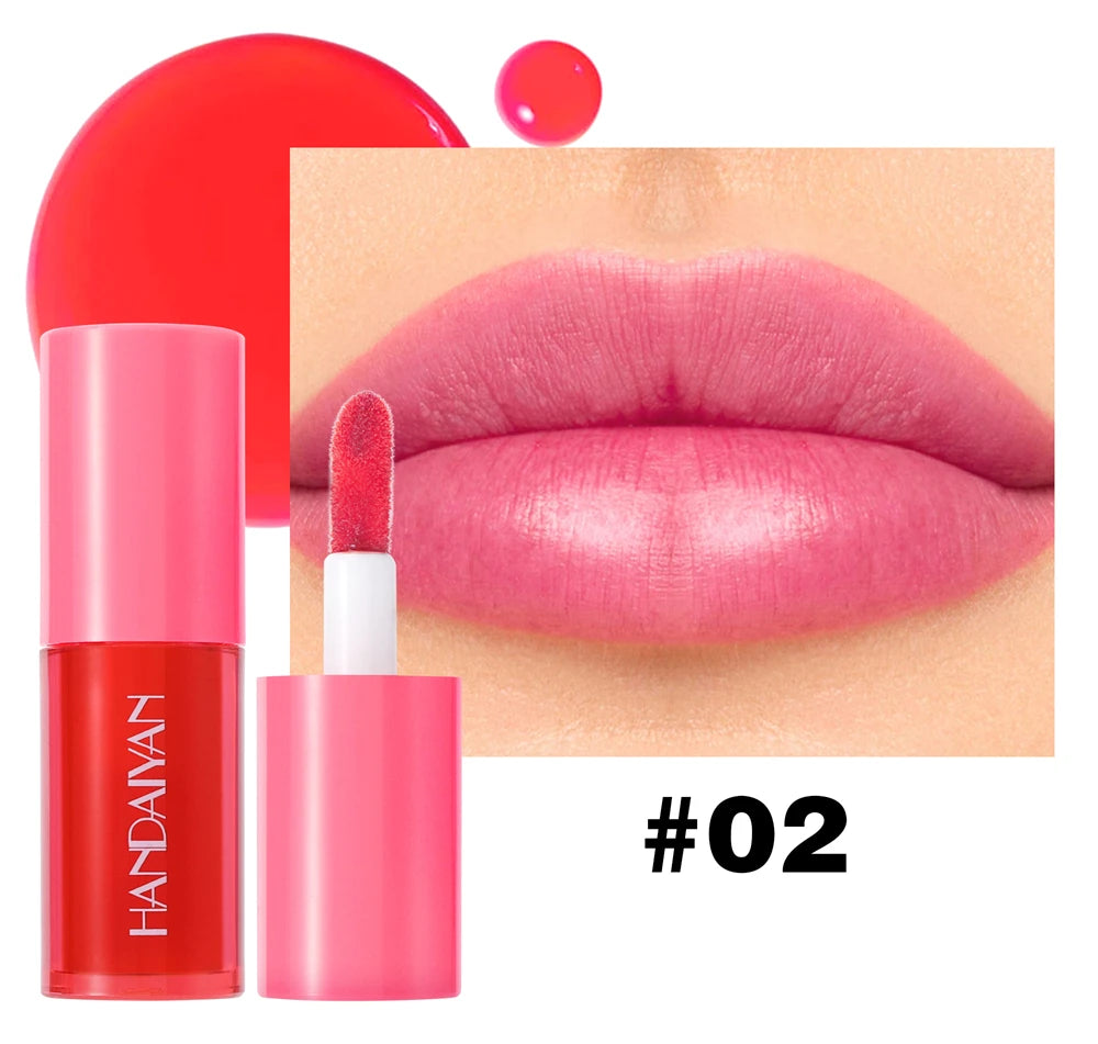 5 Colors Long-lasting Lip Dyeing Waterproof High Pigmented Lightening Textures Moisturizing Non-stick Cup Lip Tint Stain Makeup