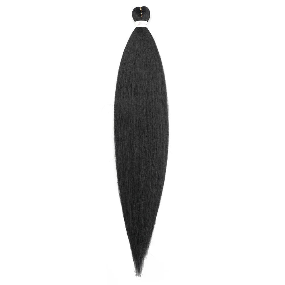 36Inch Pre-stretched Braids Hair Professional Itch Free Hot Water Setting Synthetic Fiber Ombre Yaki  Braid Hair Extensions