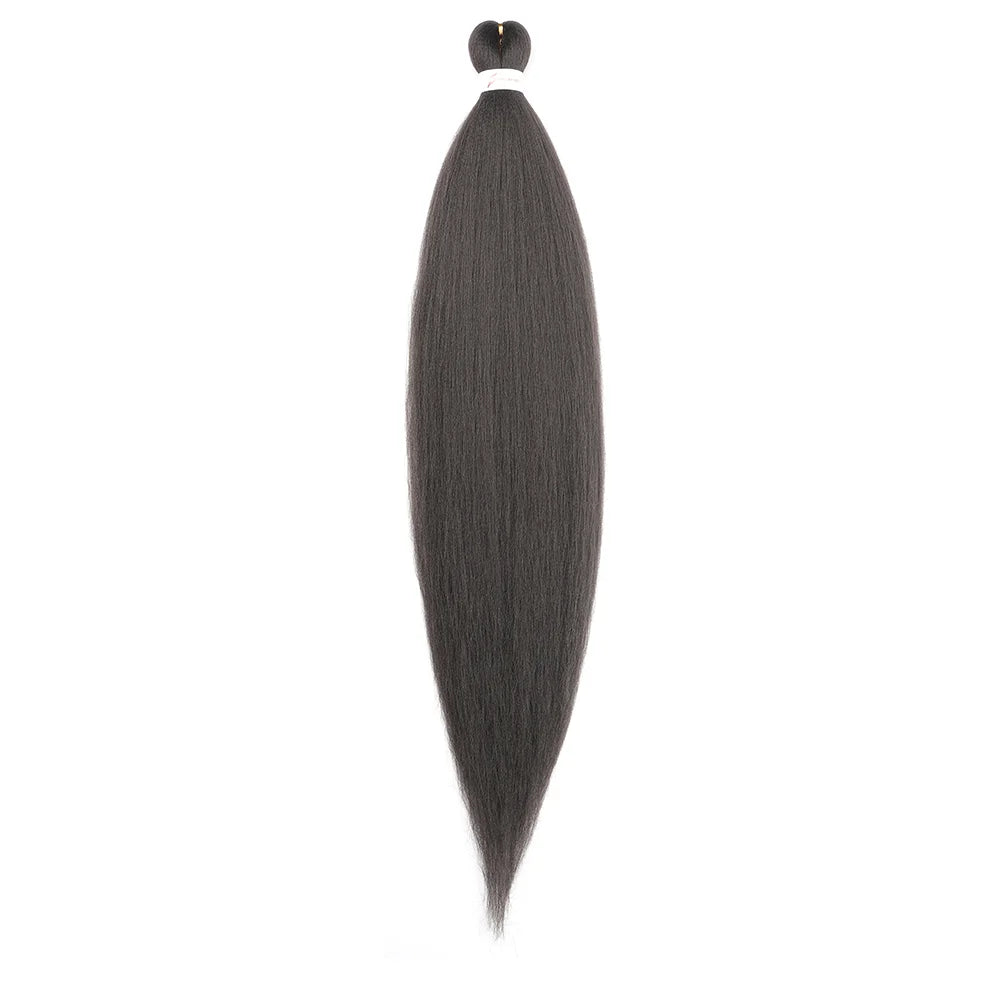 36Inch Pre-stretched Braids Hair Professional Itch Free Hot Water Setting Synthetic Fiber Ombre Yaki  Braid Hair Extensions