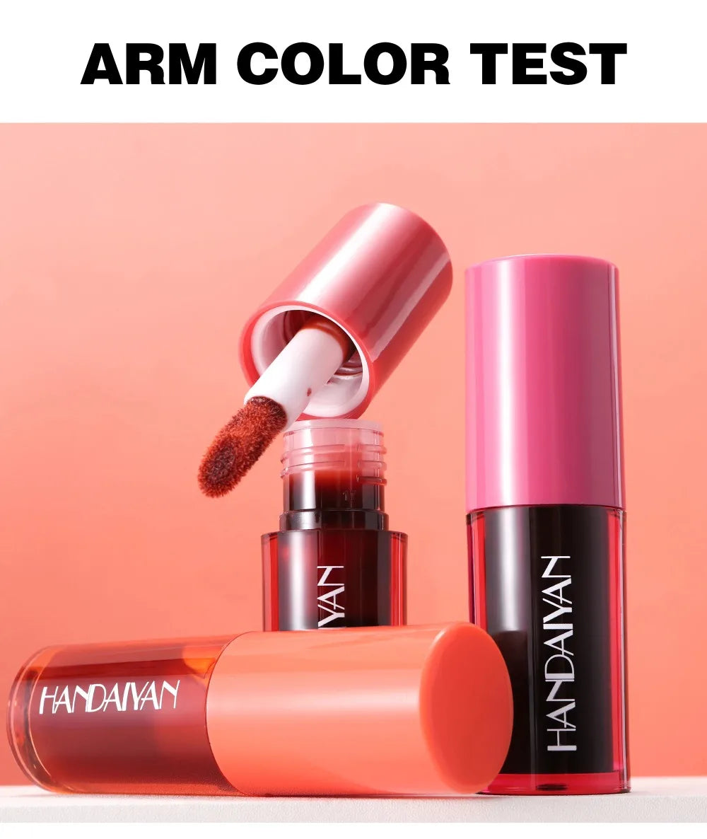 5 Colors Long-lasting Lip Dyeing Waterproof High Pigmented Lightening Textures Moisturizing Non-stick Cup Lip Tint Stain Makeup