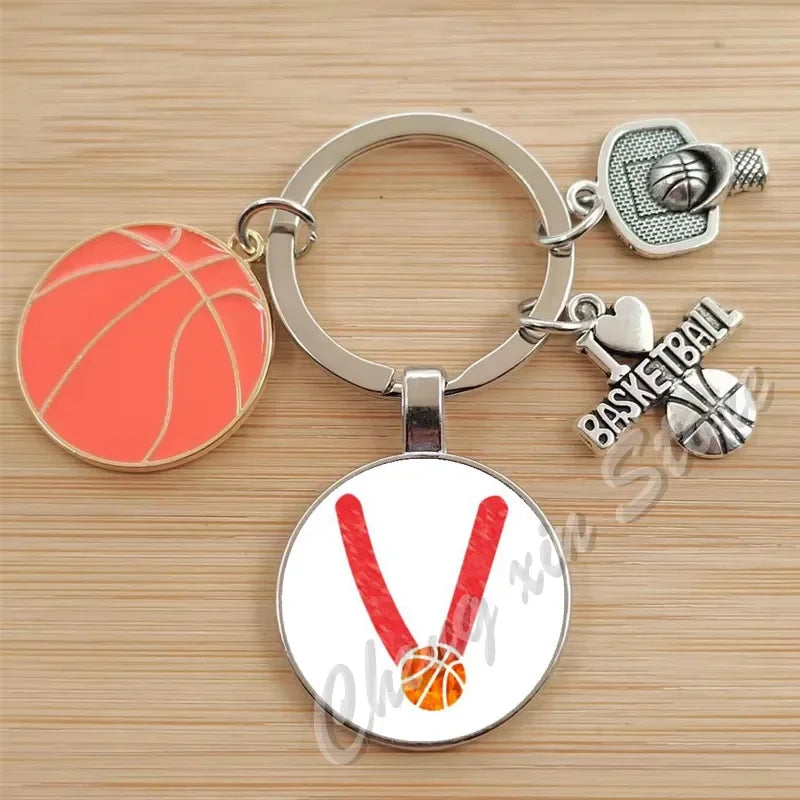 Basketball Initials A-Z, Basketball Lover  Gift Jewelry Jewelry Gift Keychain