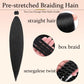 36Inch Pre-stretched Braids Hair Professional Itch Free Hot Water Setting Synthetic Fiber Ombre Yaki  Braid Hair Extensions